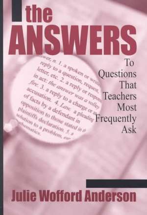 Answers de Julie Wofford Anderson