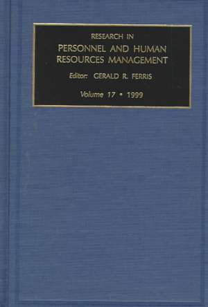 Research in Personnel and Human Resources Management de Gerald R. Ferris