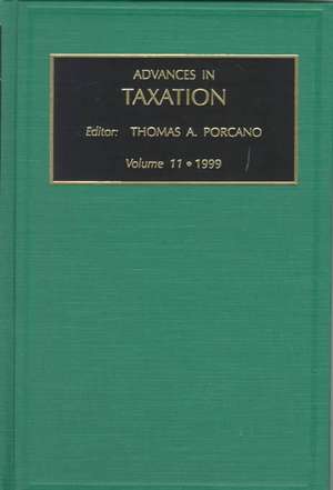 Advances in Taxation de Thomas M. Porcano