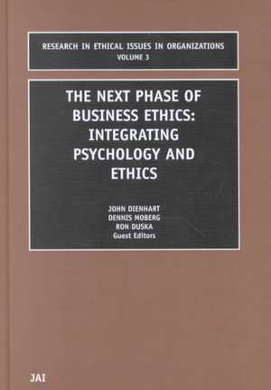 Next Phase of Business Ethics – Integrating Psychology and Ethics de M. Pava