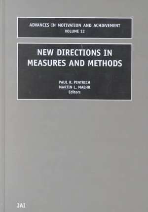 New Directions in Measures and Methods de P.r. Pintrich