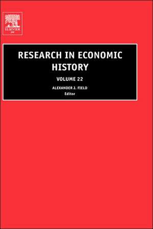 Research in Economic History de Alexander J. Field