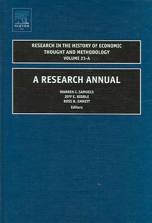 A Research Annual de Jeff E. Biddle