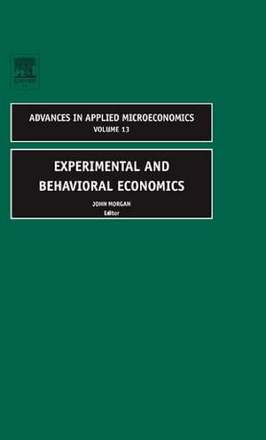 Experimental and Behavorial Economics de J. Morgan