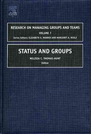 Status and Groups de Melissa C. Thomas–hunt