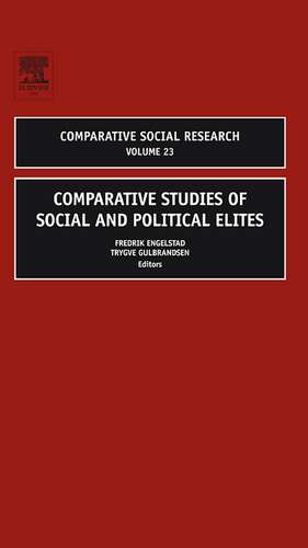 Comparative Studies of Social and Political Elites de Trygve Gulbrandsen