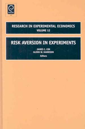 Risk Aversion in Experiments de G.w. Harrison