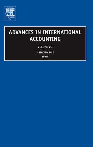 Advances in International Accounting de J. Timothy Sale