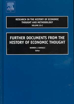 Further Documents from the History of Economic Thought de Warren J. Samuels