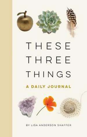 These Three Things: A Daily Journal de Lisa Anderson Shaffer