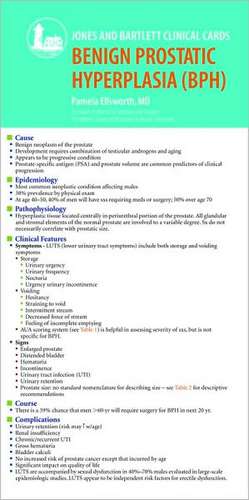 J & B Clinical Card: Benign Prostatic Hyperplasia (BPH)