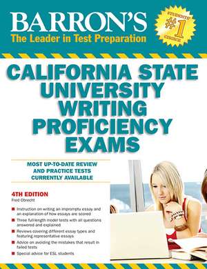 California State University Writing Proficiency Exams de Barron's Educational Series