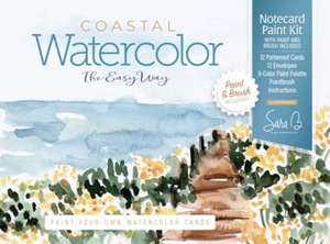 Watercolor the Easy Way Paint-Your-Own Watercolor Cards Coastal de Sara Berrenson