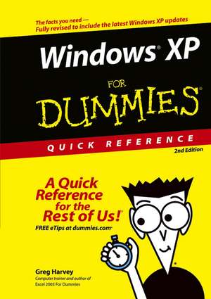 Windows XP For Dummies Quick Reference de Greg Harvey