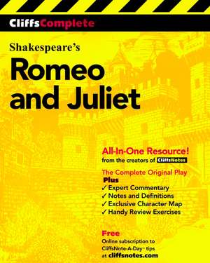 CliffsComplete Romeo and Juliet de William Shakespeare