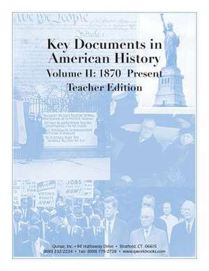 Key Documents in American History Volume II de Jonathan D. Kantrowitz