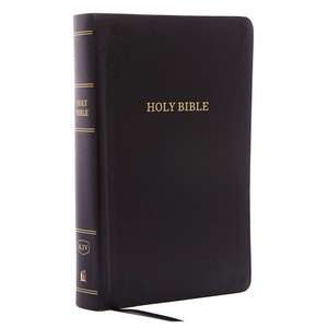 KJV Holy Bible: Personal Size Giant Print with 43,000 Cross References, Black Bonded Leather, Red Letter, Comfort Print: King James Version de Thomas Nelson