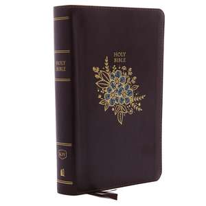 KJV Holy Bible: Personal Size Giant Print with 43,000 Cross References, Deluxe Burgundy Leathersoft, Red Letter, Comfort Print (Thumb Indexed): King James Version de Thomas Nelson