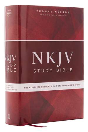 NKJV Study Bible, Hardcover, Comfort Print: The Complete Resource for Studying God’s Word de Thomas Nelson