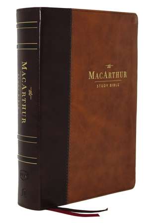 NKJV, MacArthur Study Bible, 2nd Edition, Leathersoft, Brown, Thumb Indexed, Comfort Print: Unleashing God's Truth One Verse at a Time de John F. MacArthur