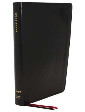 NET Bible, Thinline, Leathersoft, Black, Thumb Indexed, Comfort Print: Holy Bible de Thomas Nelson