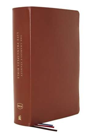 The NKJV, Charles F. Stanley Life Principles Bible, 2nd Edition, Genuine Leather, Brown, Thumb Indexed, Comfort Print: Growing in Knowledge and Understanding of God Through His Word de Charles F. Stanley