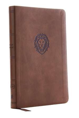 KJV, Thinline Bible Youth Edition, Leathersoft, Brown, Red Letter, Comfort Print: Holy Bible, King James Version de Thomas Nelson