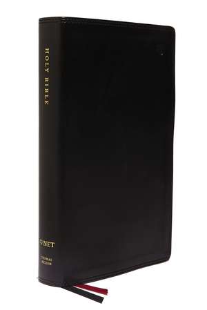 NET Bible, Single-Column Reference, Leathersoft, Black, Comfort Print: Holy Bible de Thomas Nelson