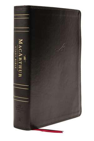 NASB, MacArthur Study Bible, 2nd Edition, Leathersoft, Black, Thumb Indexed, Comfort Print: Unleashing God's Truth One Verse at a Time de John F. MacArthur