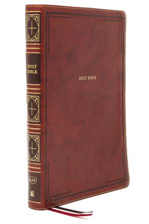 KJV Holy Bible, Giant Print Thinline Bible, Brown Leathersoft, Red Letter, Comfort Print: King James Version de Thomas Nelson