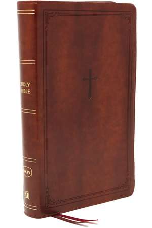 NKJV, End-of-Verse Reference Bible, Compact, Leathersoft, Brown, Red Letter, Comfort Print: Holy Bible, New King James Version de Thomas Nelson