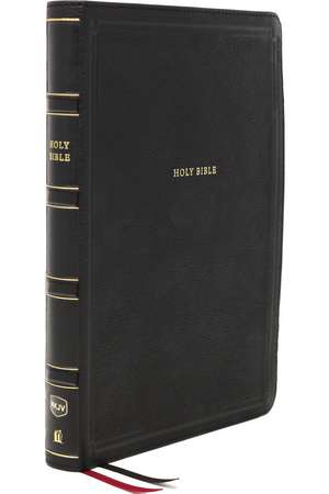 NKJV, Deluxe End-of-Verse Reference Bible, Personal Size Large Print, Leathersoft, Black, Thumb Indexed, Red Letter, Comfort Print: Holy Bible, New King James Version de Thomas Nelson