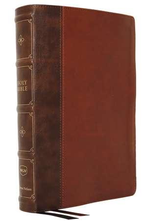 NKJV, Large Print Verse-by-Verse Reference Bible, Maclaren Series, Leathersoft, Brown, Comfort Print: Holy Bible, New King James Version de Thomas Nelson