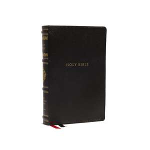 NKJV, Personal Size Reference Bible, Sovereign Collection, Genuine Leather, Black, Red Letter, Comfort Print: Holy Bible, New King James Version de Thomas Nelson