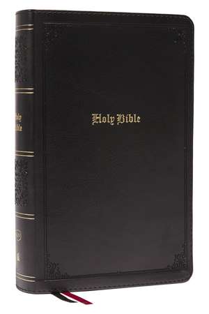 KJV Large Print Single-Column Bible, Personal Size with End-of-Verse Cross References, Black Leathersoft, Red Letter, Comfort Print (Thumb Indexed): King James Version: Holy Bible, King James Version de Thomas Nelson