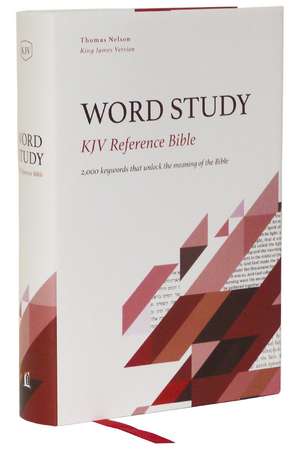 KJV, Word Study Reference Bible, Hardcover, Red Letter, Comfort Print: 2,000 Keywords that Unlock the Meaning of the Bible de Thomas Nelson