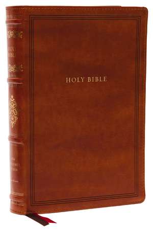 KJV, Wide-Margin Reference Bible, Sovereign Collection, Leathersoft, Brown, Red Letter, Comfort Print: Holy Bible, King James Version de Thomas Nelson