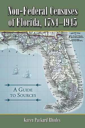 Non-Federal Censuses of Florida, 1784-1945: A Guide to Sources de Karen Packard Rhodes