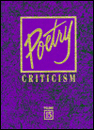 Poetry Crit V15 de Gale Group