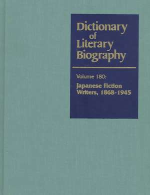 Dictionary of Literary Biography: Modern Japanese Writers Thru WW II de Van C. Gessel