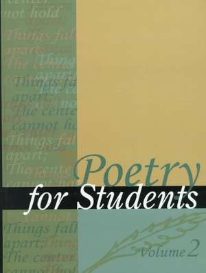 Poetry for Students de Gale Group