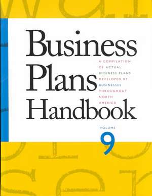 Business Plans Handbook de Jacqueline Mueckenheim