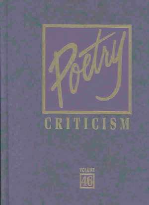 Poetry Criticism de David Galens