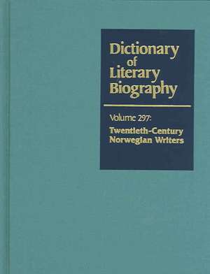 Dictionary of Literary Biography: Twentieth-Century Norwegian Writers de Matthew J. Bruccoli