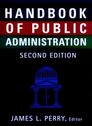 Handbook of Public Administration de James L. Perry