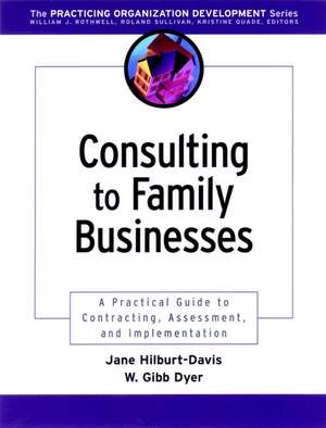 Consulting to Family Businesses: A Practical Guide Guide to Contracting, Assessment & Implementation de WG Dyer