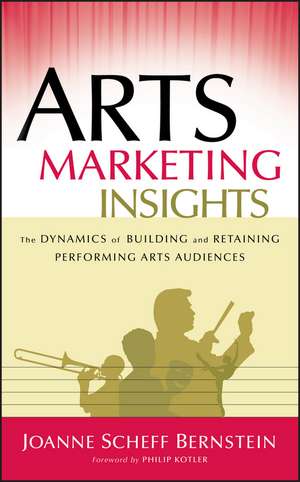 Arts Marketing Insights – The Dynamics of Building and Retaining Performing Arts Audiences de JS Bernstein