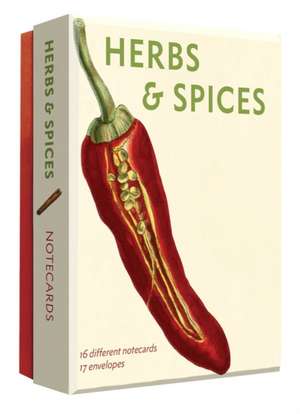 Herbs and Spices Detailed Notecard Set de Editors of Abbeville Press