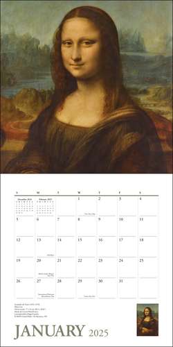 Great Works of the Louvre 2025 Wall Calendar de Rizzoli Universe