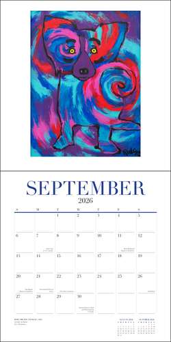 Blue Dog 2026 Wall Calendar de George Rodrigue